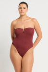 Blake One Piece in Carmine | bond-eye Australia