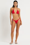 Tie Side Vista Brief in Baywatch Red - Nina Front