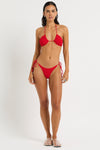 Ingrid Triangle in Baywatch Red - Nina Detail Crop