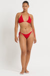 Ingrid Triangle in Baywatch Red - Yaz Front