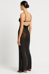 Cindy Ring Maxi Dress in Black Mesh | bond-eye Australia