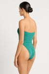 Belt Fane One Piece in Teal Lurex | bond-eye Australia