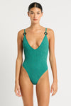 Ring Elena One Piece 2.0 in Teal Lurex | bond-eye Australia