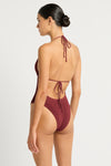 Beaded Fowler One Piece in Carmine | bond-eye Australia