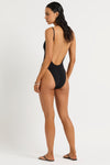 Low Palace One Piece in Black - Nina Back