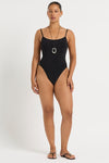 Low Palace One Piece in Black - Yaz Front