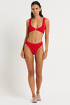 Olivia Brief in Baywatch Red - Nina Front