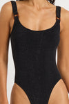 Ring Maddox One Piece in Black - Nina Alternate