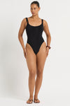 Ring Maddox One Piece in Black - Yaz Front