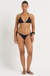 Beaded Ingrid Triangle in Black - Yaz Front