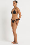 Beaded Ingrid Triangle in Black - Yaz Side