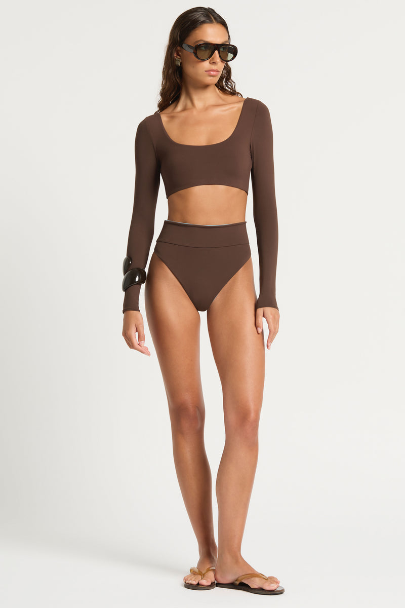 Halle Long Sleeve Crop in  | bond-eye Australia