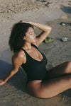 Curve Mara One Piece in Black - Campaign