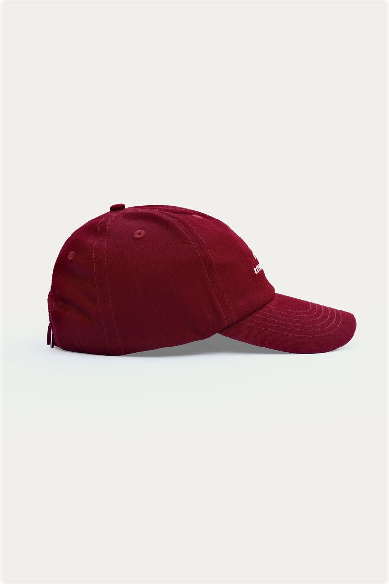 Baseball Cap in Wine - Side