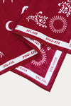 Kendal Scarf in Wine - Print Detail