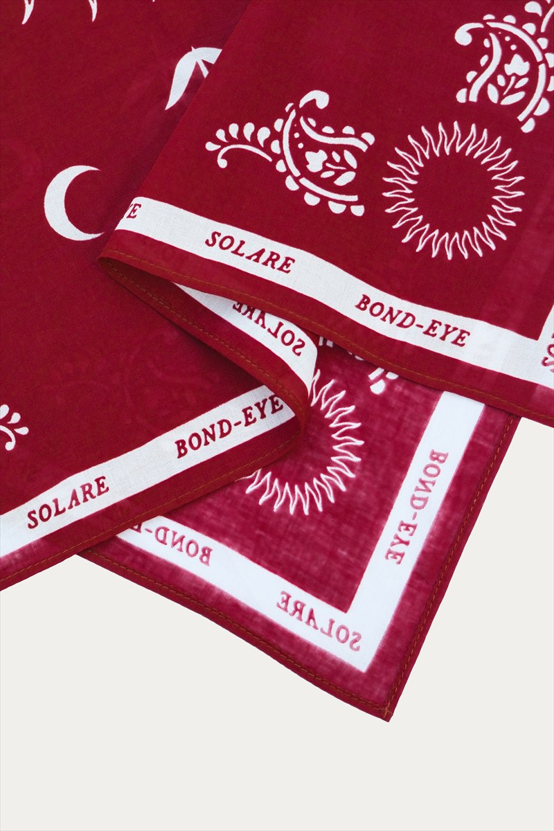 Kendal Scarf in Wine - Print Detail