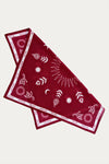 Kendal Scarf in Wine - Folded