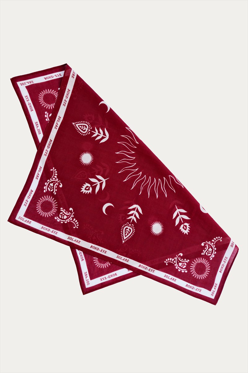 Kendal Scarf in Wine - Folded